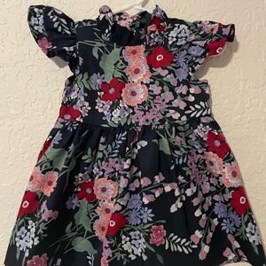 Janie and Jack Navy Floral Baby Dress